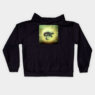 Angry asian dragon Kids Hoodie